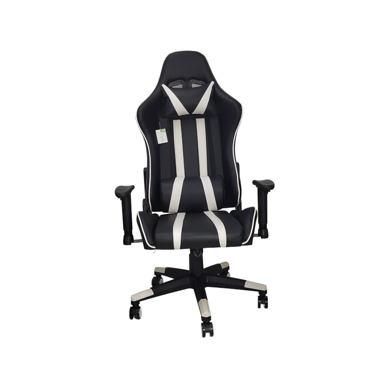 Cadeira Gamer Ergonômica FM020833 Branco/Preto Casa Ok