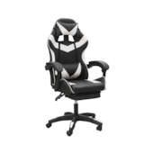 Cadeira Gamer Speed Branco e Preto Casa Ok Cadeira Gamer Speed Branco e Preto Casa Ok