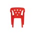 Cadeira Infantil Poltroninha Plástica Kids Vermelha Mor
