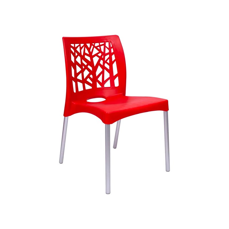 Cadeira Nature Vermelha Forte Plástico