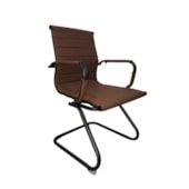 Cadeira para Recepção Marron SP7501-3PL Decor Cadeira para Recepção Marron SP7501-3PL Decor