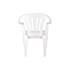 Cadeira Poltrona Plástica Branca Mor