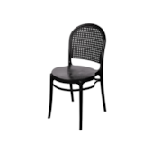 Cadeira Retro Telinha Preta Forte Plástico Cadeira Retro Telinha Preta Forte Plástico