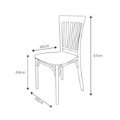 Cadeira Robust Seven Nude Forte Plástico