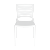 Cadeira Sofia Branco Encosto Vazado Tramontina Cadeira Sofia Branco Encosto Vazado Tramontina