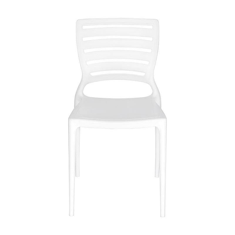 Cadeira Sofia Branco Encosto Vazado Tramontina