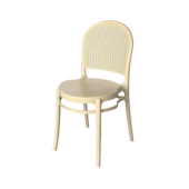 Cadeira Telinha Bege Natural Forte Plástico Cadeira Telinha Bege Natural Forte Plástico