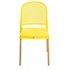 Cadeira Vintage Amarela Forte Plástico