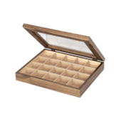 Caixa Cápsula M 26x31x6cm Natural BW Quadros