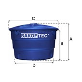 Caixa de Água Polietileno 1000L Bakof
