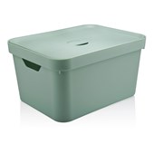 Caixa Organizadora Cube G com Tampa Verde Martiplast
