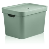 Caixa Organizadora Cube M com Tampa Verde Martiplast