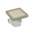 Caixa Sifonada 10x12cm com Ralo Oculto 15x15cm Bege Astra