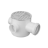 Caixa Sifonada Redonda Cromado 100x100x50mm com 3 Entradas Krona