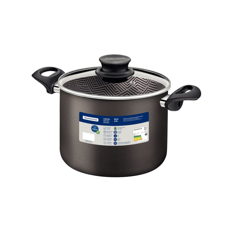 Caldeirão 24cm 7,1L Paris Chumbo Tramontina