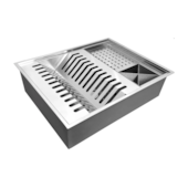 Calha Quadrada Canal Organizador Embutir 50x40cm Stillus Home Calha Quadrada Canal Organizador Embutir 50x40cm Stillus Home