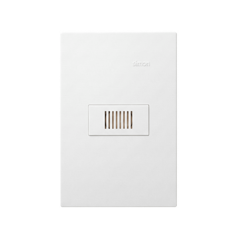 Campainha Cigarra Bivolt 10A Branco Fosco 35 Simon