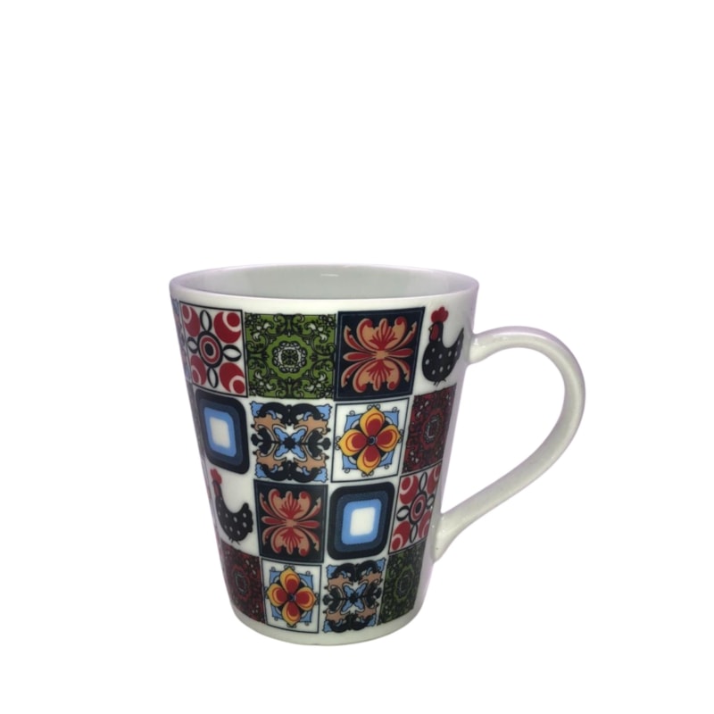 Caneca 290ml Azulejo Sortida (Indicar modelo de preferência via Chat Online)