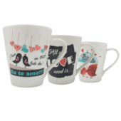 Caneca 290ml Namorados Sortida ( Indicar cor de preferência via chat online) 