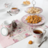 Caneca de Porcelana Super White com Tampa e Filtro Rose Rosa/Branca 340ml Lyor