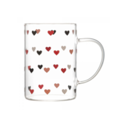 Caneca de Vidro Borossilicato Love 200ml Lyor