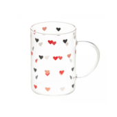 Caneca de Vidro Borossilicato Love 200ml Lyor