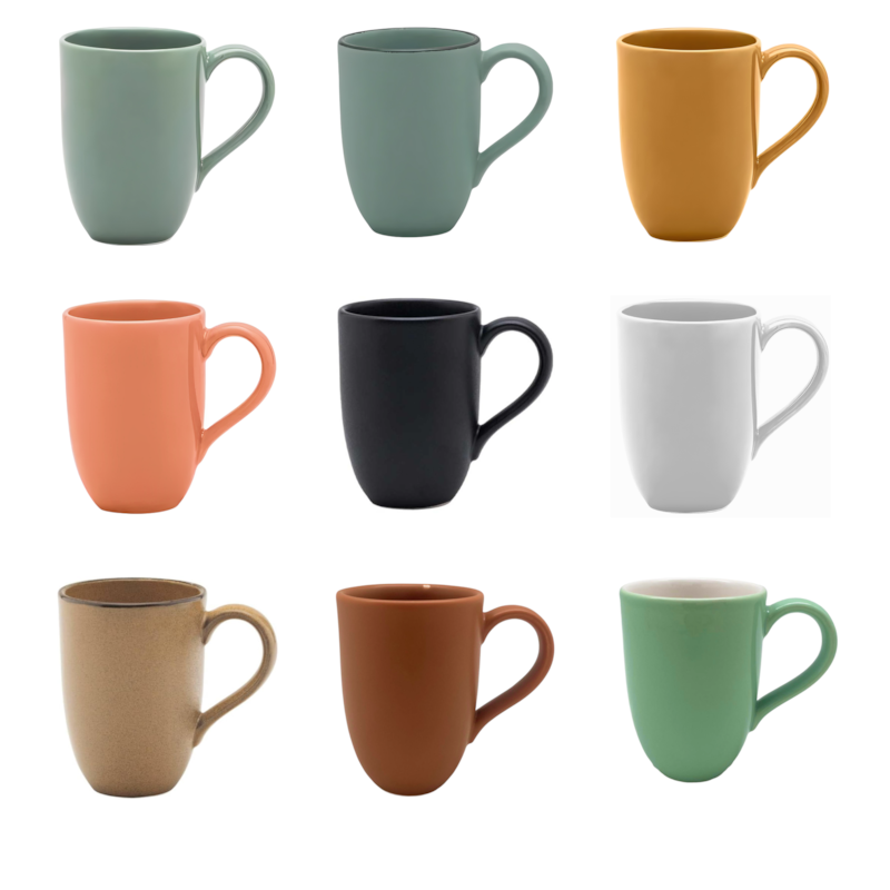 Caneca Flat 350ml Oxford (Cores Sortidas)