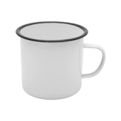 Caneca White 90ml Ferro Esmaltado Mimo