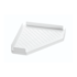 Cantoneira Plástica para Banheiro 20x20cm Branco Primafer