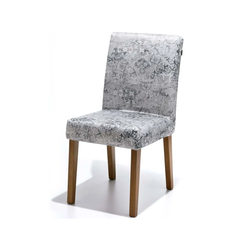 Capa Cadeira Malha Estampada Bella Janela