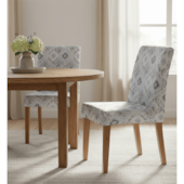 Capa para Cadeira Estampa Étnico Azul Bella Janela