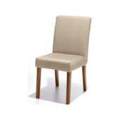 Capa para Cadeira Malha Estampa Couro Areia Bella Janela