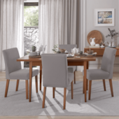 Capa para Cadeira Malha Lisa Titânio Bella Janela