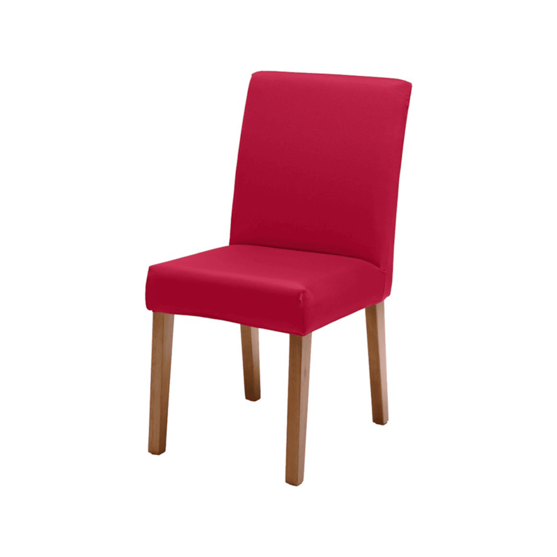 Capa para Cadeira Malha Lisa Vermelho Bella Janela