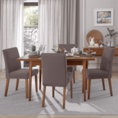 Capa para Cadeira Malha Taupe Bella Janela