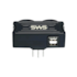 Carregador 2 USB 2 Tomadas Preto SMS