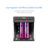 Carregador de Pilhas USB Elgin