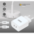Carregador Turbo Fast Charge 2x USB-C 20W Taschibra