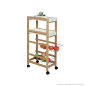 Carrinho Multiuso 40x22x83cm Casa Ok Carrinho Multiuso 40x22x83cm Casa Ok