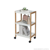 Carrinho Multiuso 40x26x66cm Casa Ok Carrinho Multiuso 40x26x66cm Casa Ok