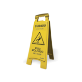 Cavalete Cuidado Piso Molhado 27x65cm Sinalize