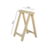 Cavalete de Pinus 80x40cm Artefato DiCarlo