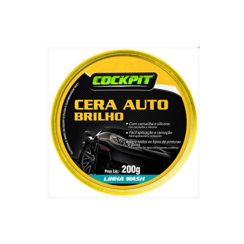 Cera Auto Brilho Cockpit 200g Rodabrisa 