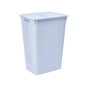 Cesta de Roupas com Tampa 47L Azul Glacial Ou Cesta de Roupas com Tampa 47L Azul Glacial Ou