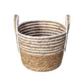 Cesto com Alça 29x24cm Branco Paramount