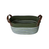 Cesto com Alça 30x19x15cm Verde Paramount