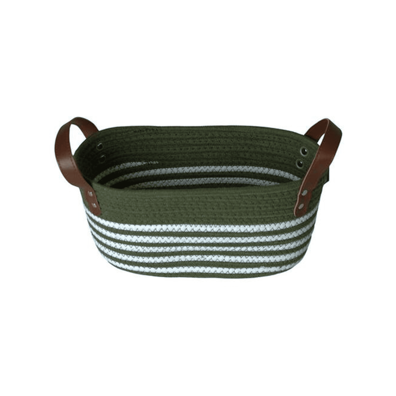 Cesto com Alça 30x19x15cm Verde Paramount