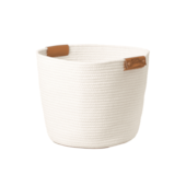 Cesto com Alça 38x30cm Branco Paramount