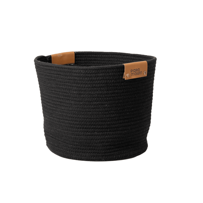 Cesto com Alça 38x30cm Preto Paramount