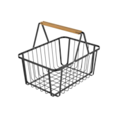 Cesto com Alça Metalla  36x26x15,6cm Yoi Cesto com Alça Metalla  36x26x15,6cm Yoi